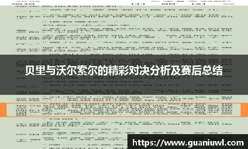 贝里与沃尔索尔的精彩对决分析及赛后总结